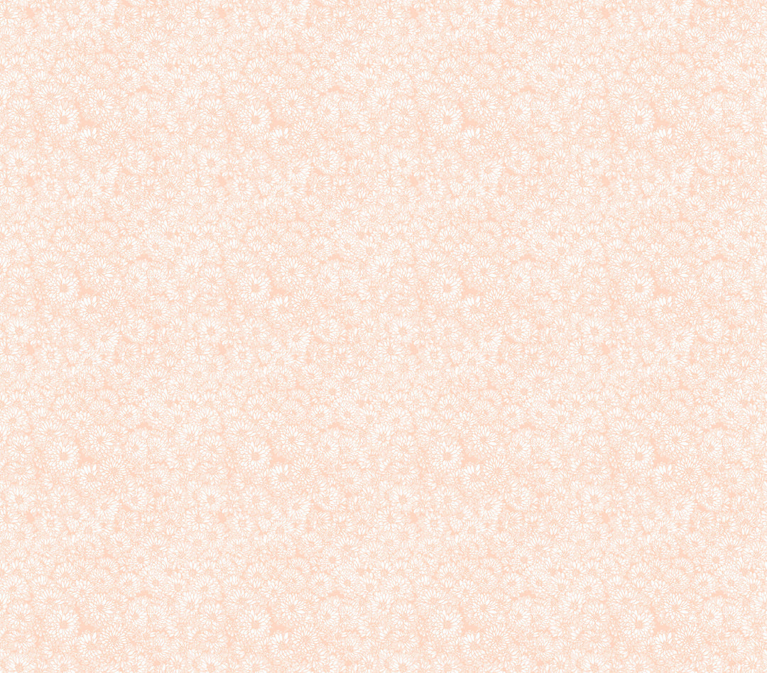Light orange color swatch with a subtle flower pattern