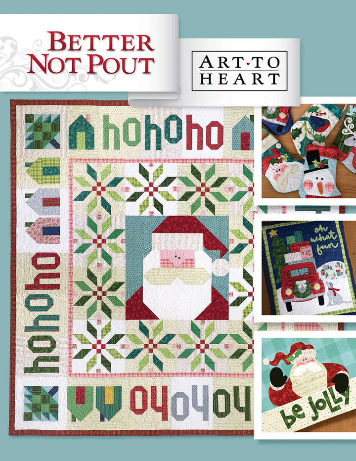 Collection of Christmas-themed quilts and patterns 