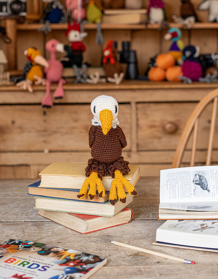 finished Abraham product sitting on books on a table