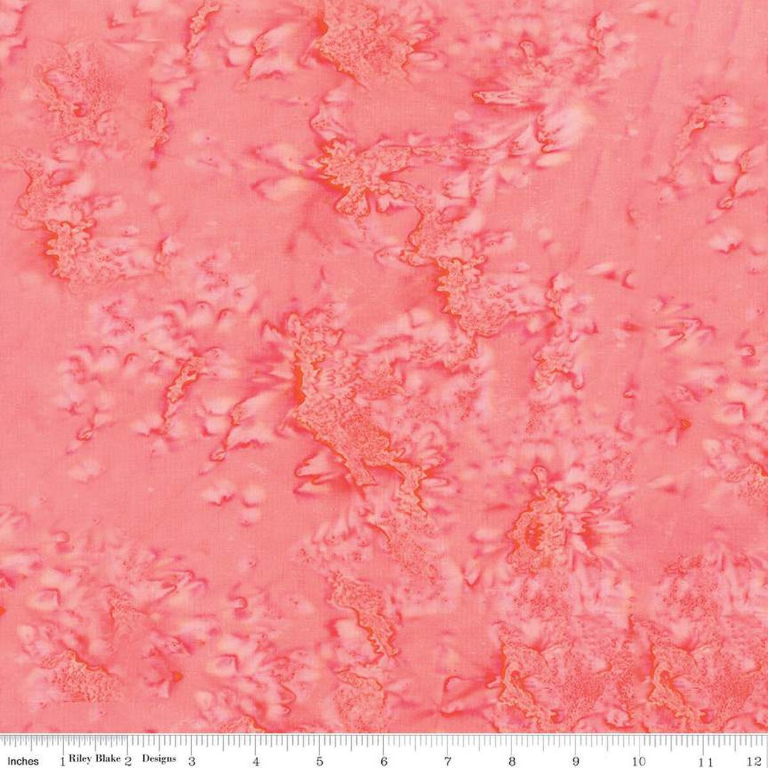 Coral Batik fabric