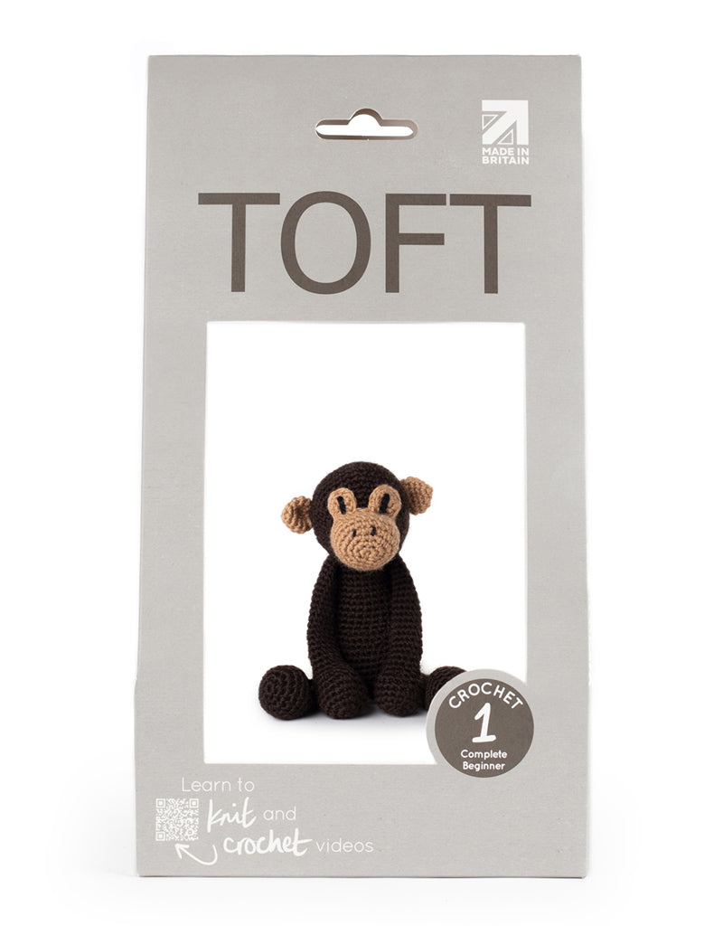 Toft Benedict the Chimpanzee crochet kit for beginners