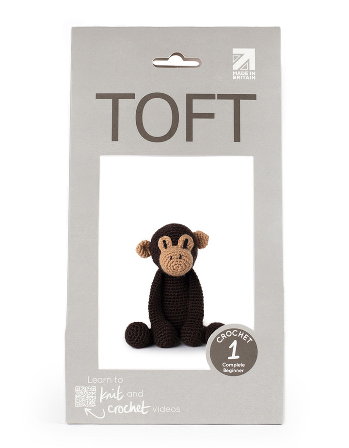 Toft Benedict the Chimpanzee crochet kit for beginners