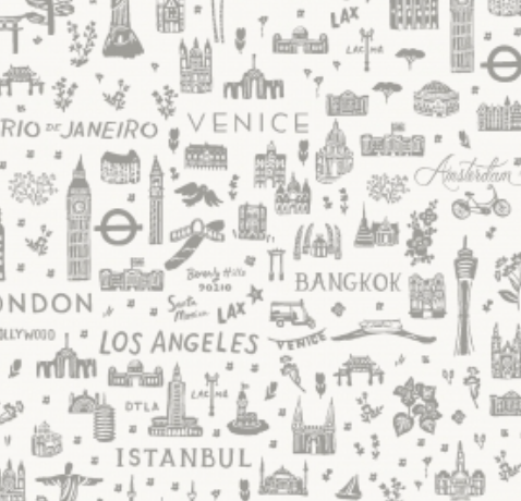 Bon Voyage - World Traveler Sihoutte Grey - RP803-GR3