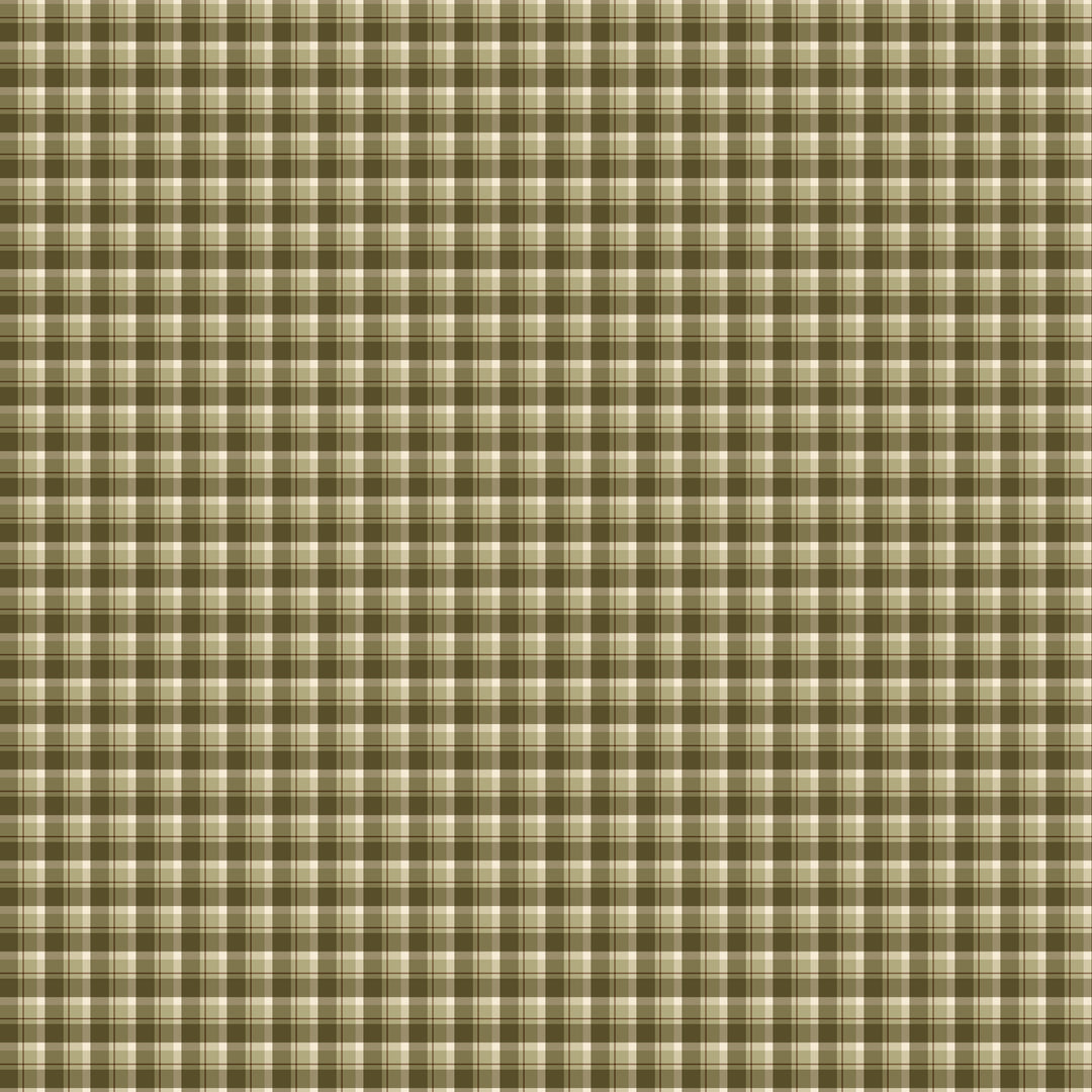 Green and white plaid pattern