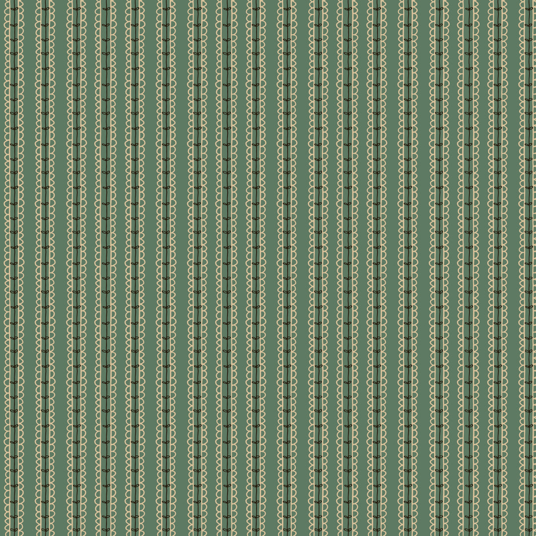 Green patterned background with vertical stripes