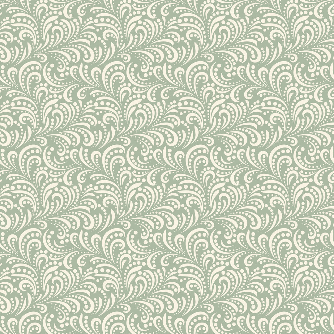 Green and white patterned background