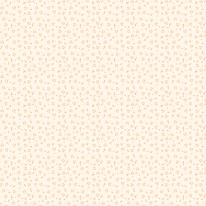 Small floral pattern on a light beige background
