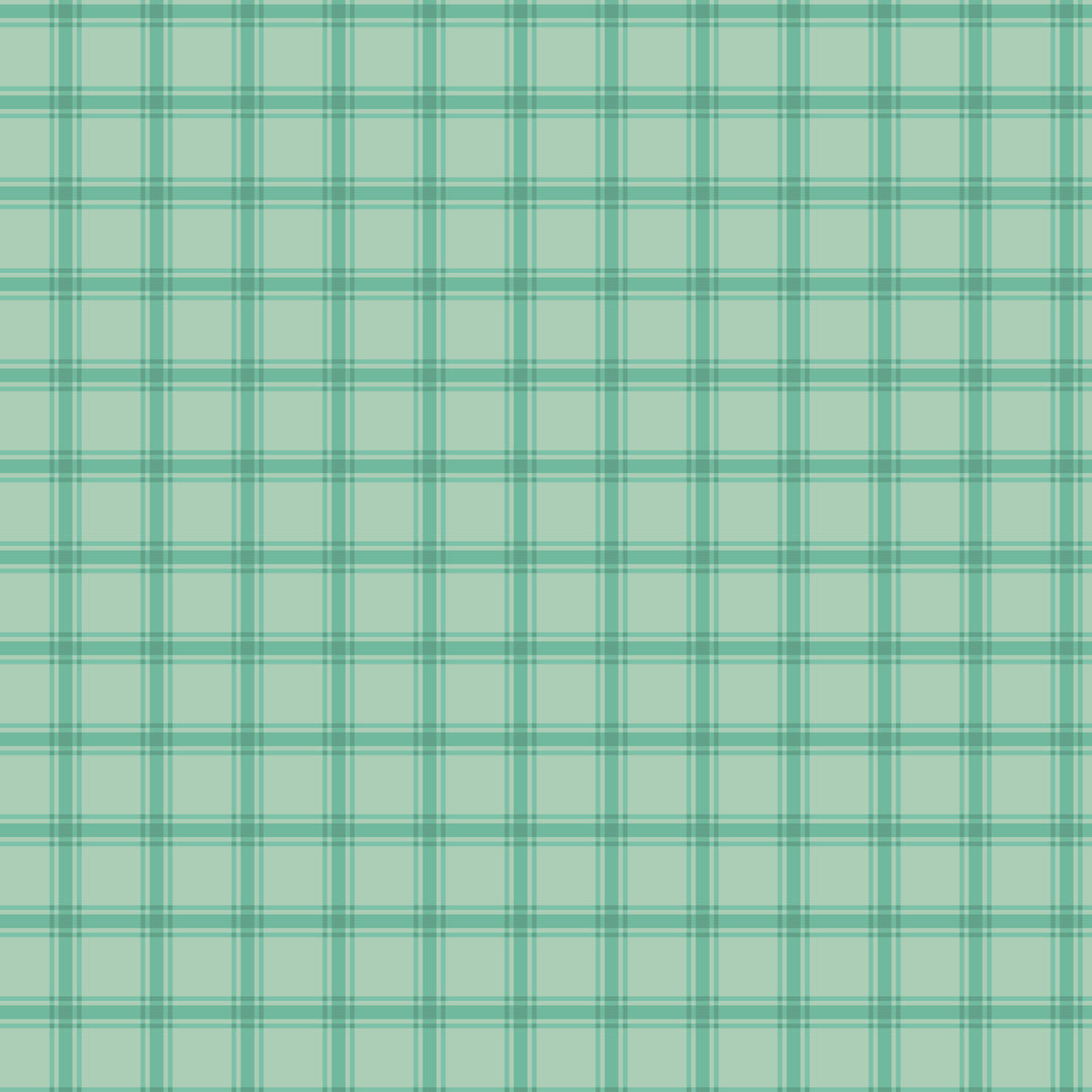 Green plaid pattern on a green background