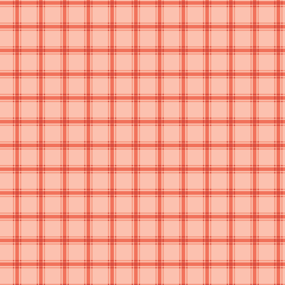 Red and pink plaid pattern