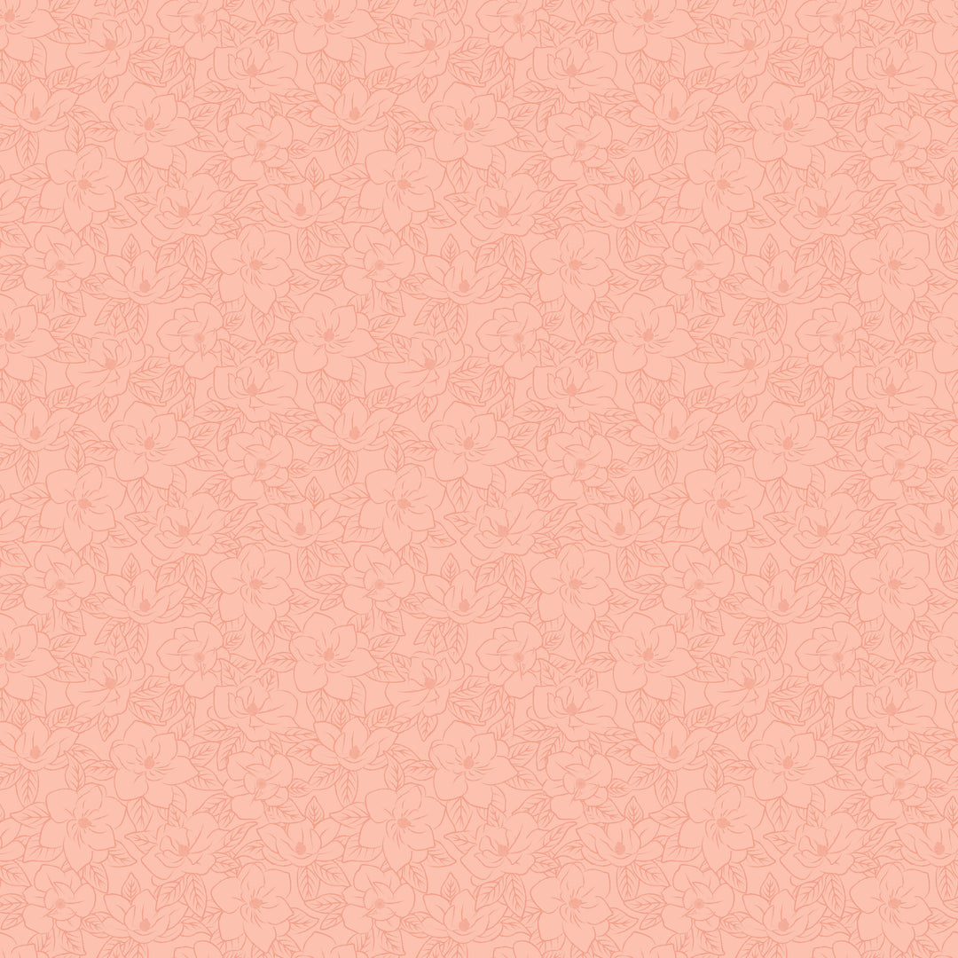  light pink magnolia print fabric