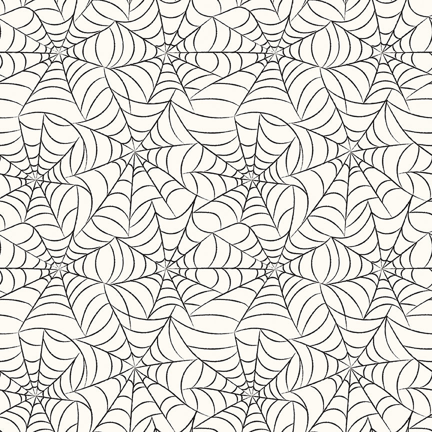 Black and white spider web pattern