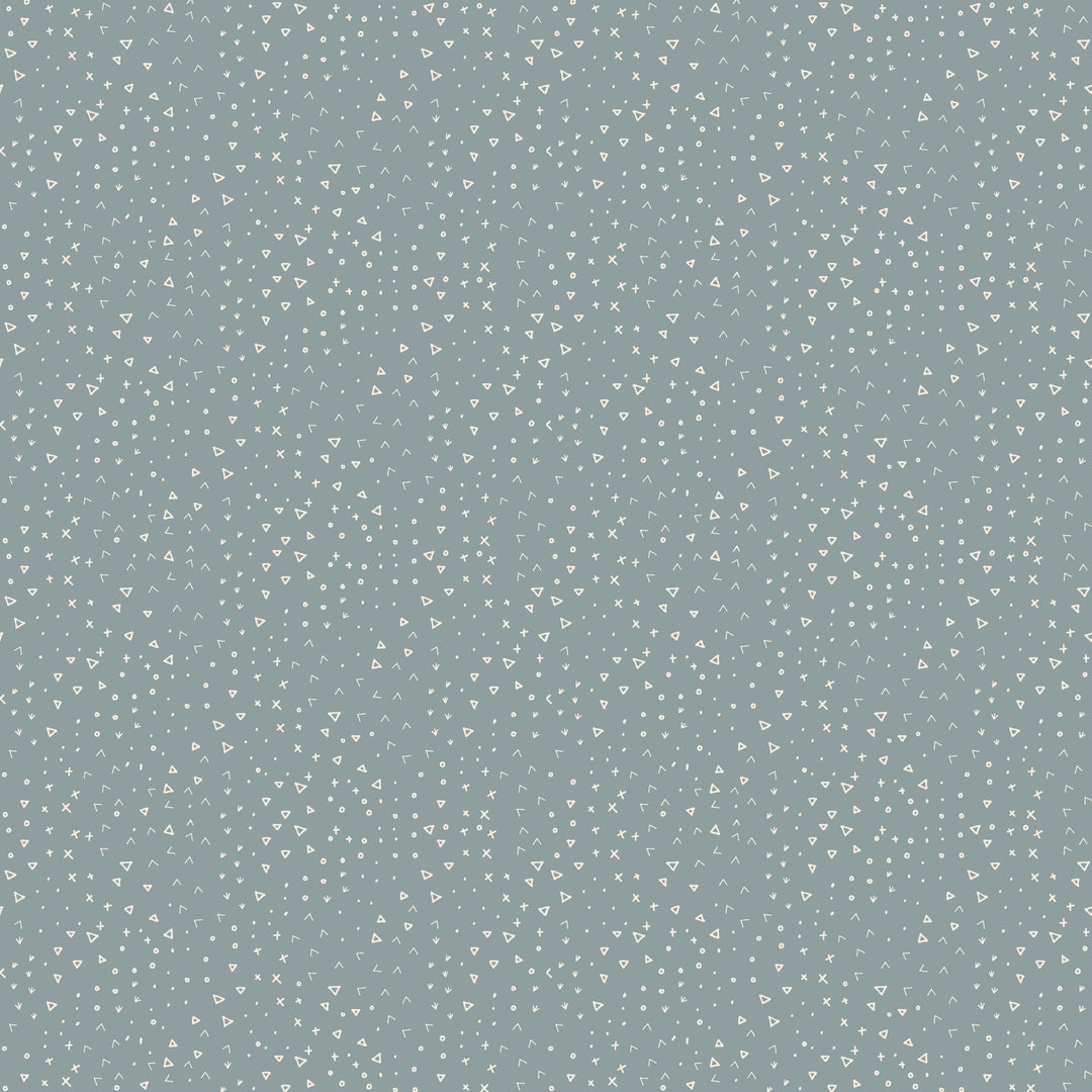 Teal background with small white triangle pattern
