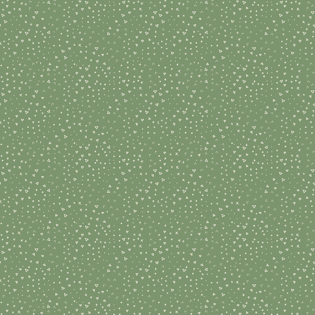 Green background with small white triangle pattern