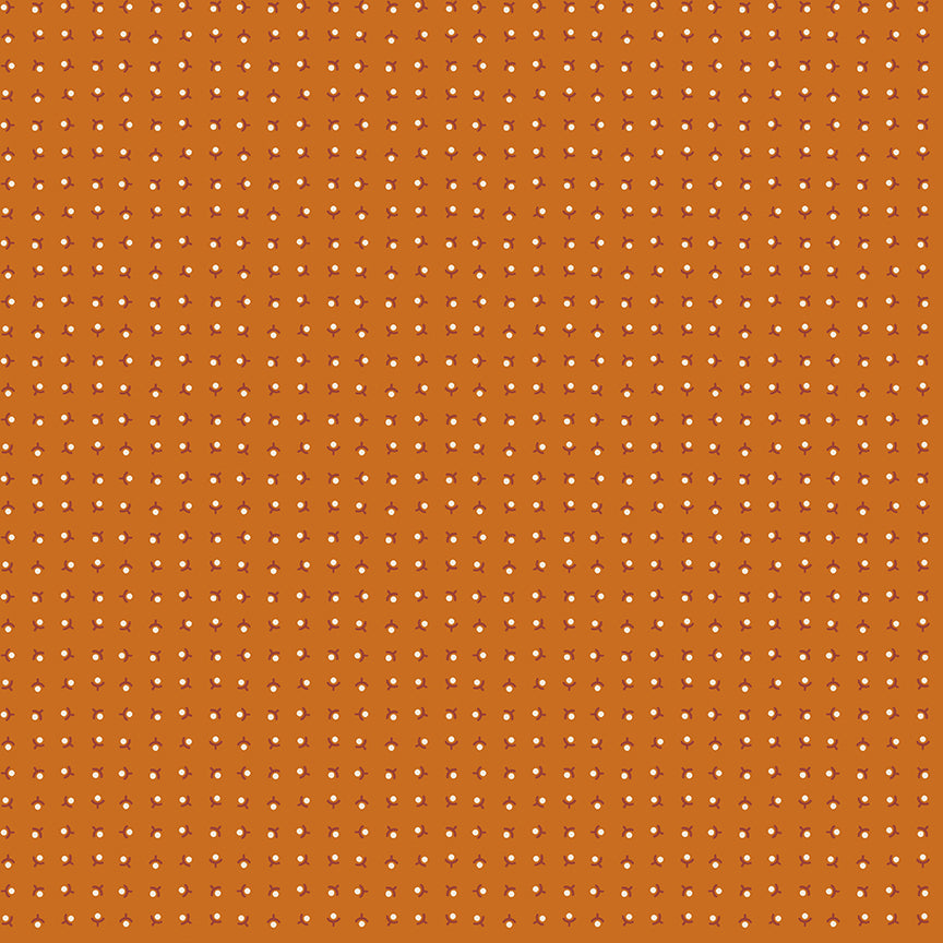 Brown background with small white dots