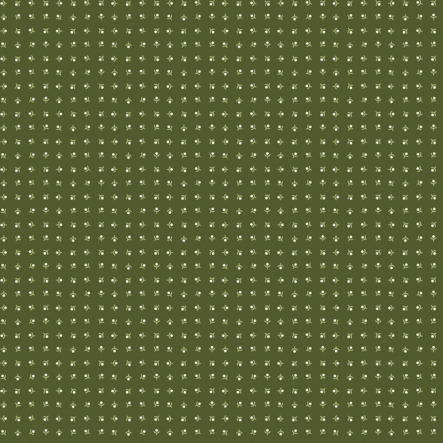 Green patterned fabric texture