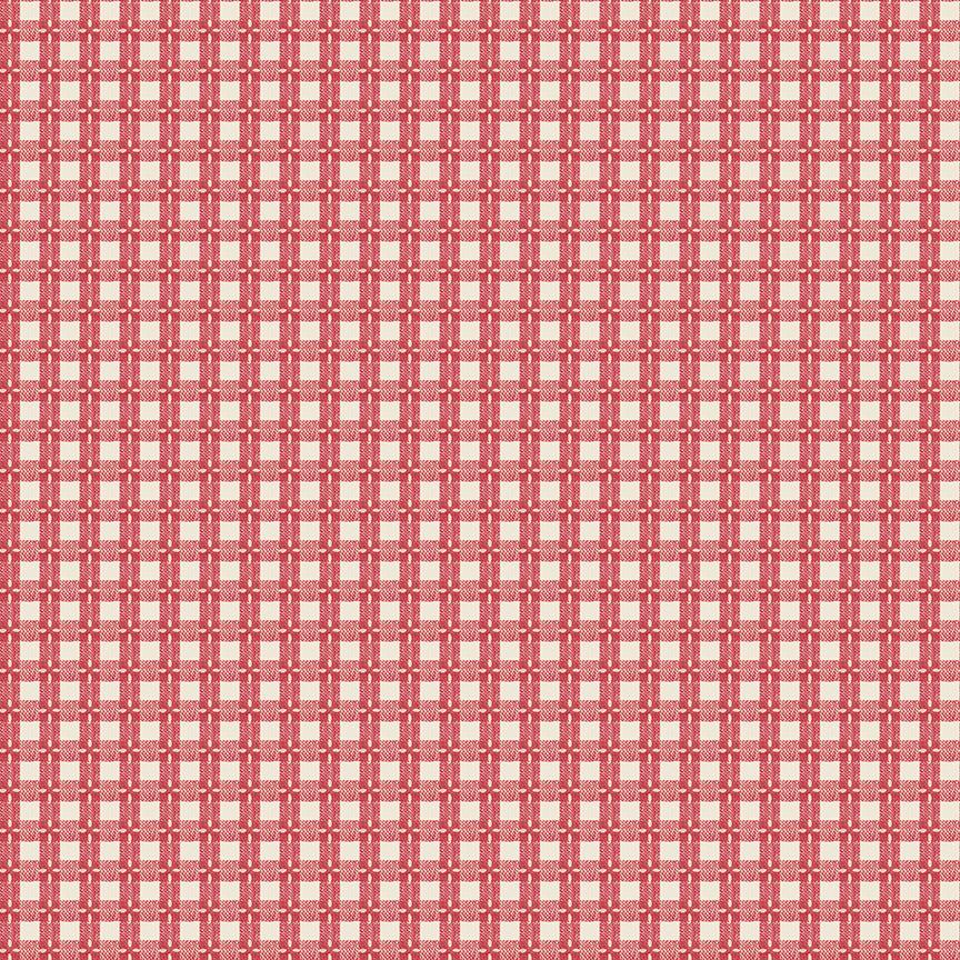 Red and white checkered pattern