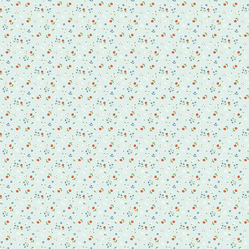 Cotton Nook - Flowers - Bleached Denim - C17975-BLEACHEDDENIM