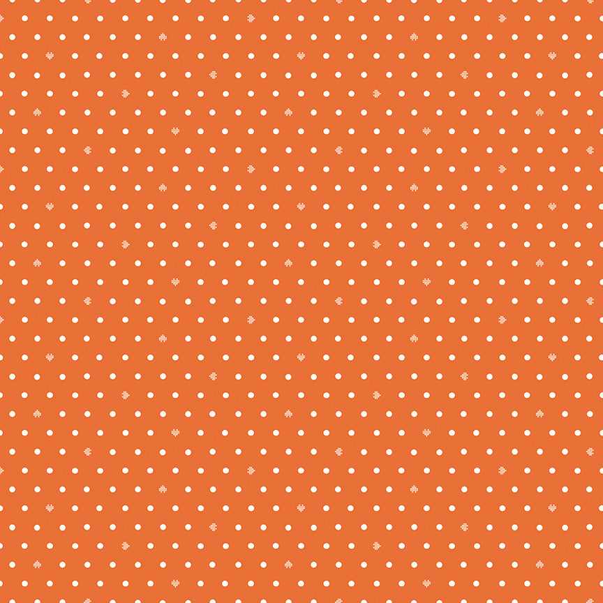 Cotton Nook - Dots - Orange - C17977-ORANGE