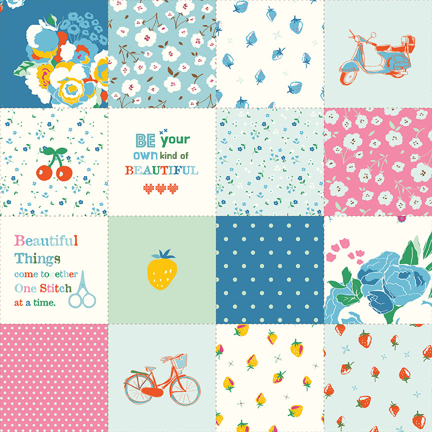 Cotton Nook - Patchwork - Blue - C17978-BLUE