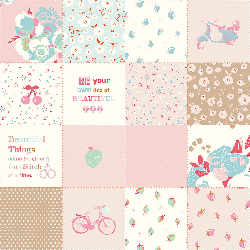 Cotton Nook - Patchwork - Pink - C17978-PINK