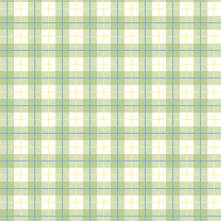 Pre-Order - Peter Rabbit Spring Plaid Honeydew - C18755-HONEYDEW
