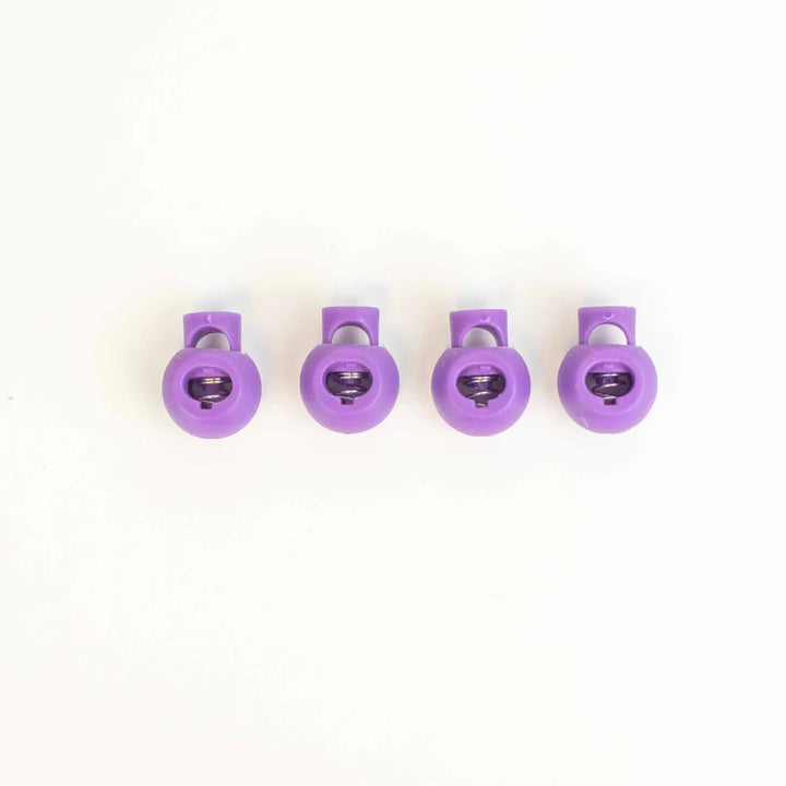 Cable Locks - Large Circular Needle Cord Stops - Purple