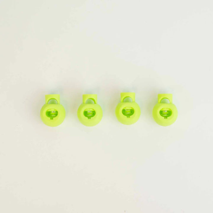 Cable Locks - Medium Circular Needle Cord Stops - Lime