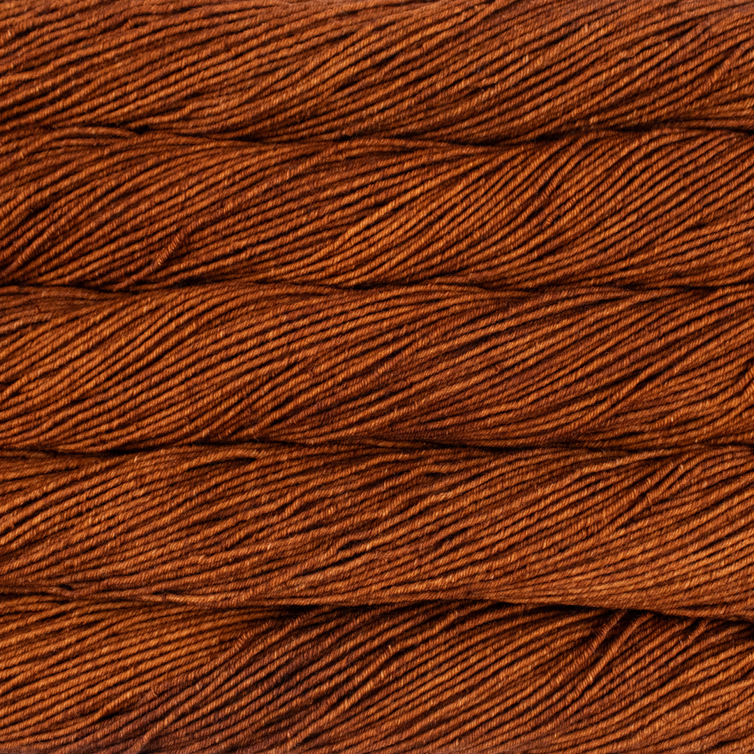 Close-up of brown yarn texture