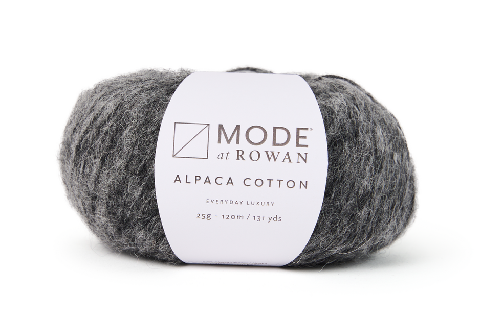 Rowan Alpaca Cotton Yarn - Color Charcoal Melange