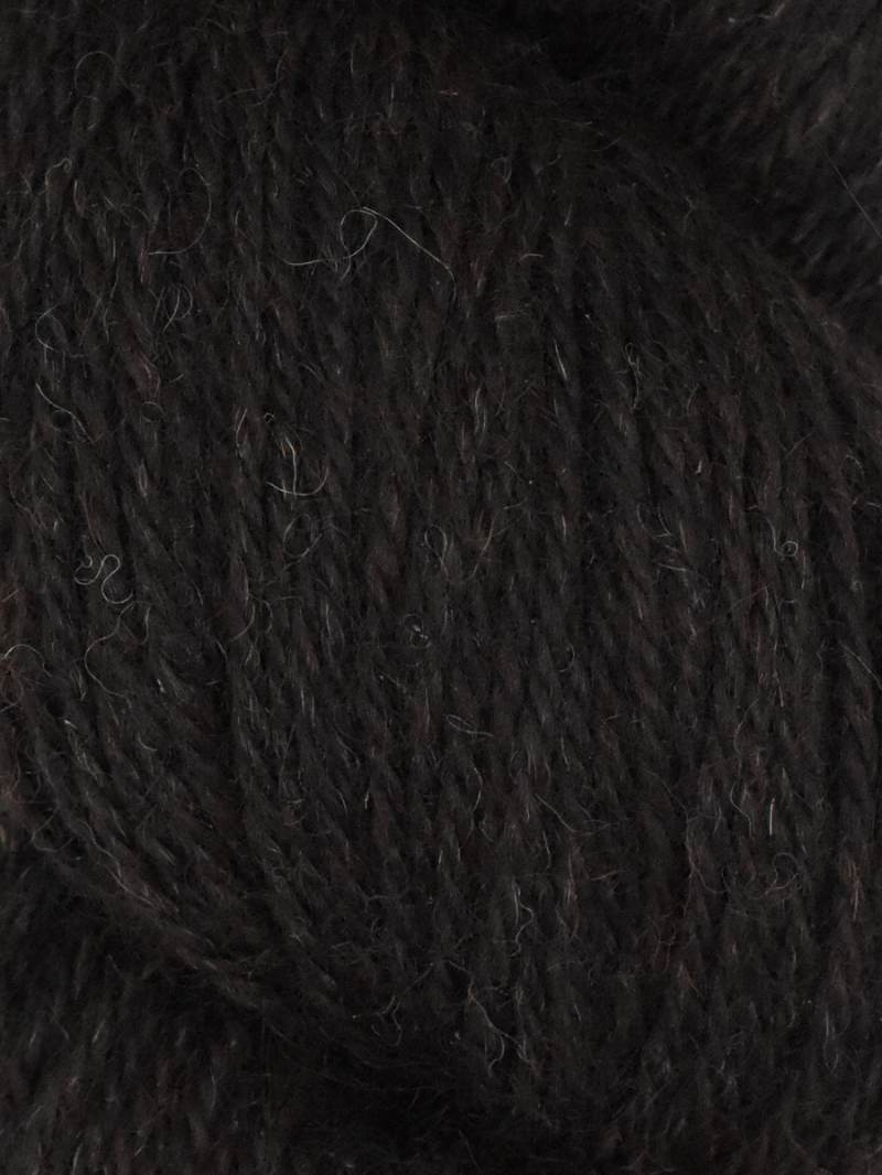 Close-up of dark charcoal yarn