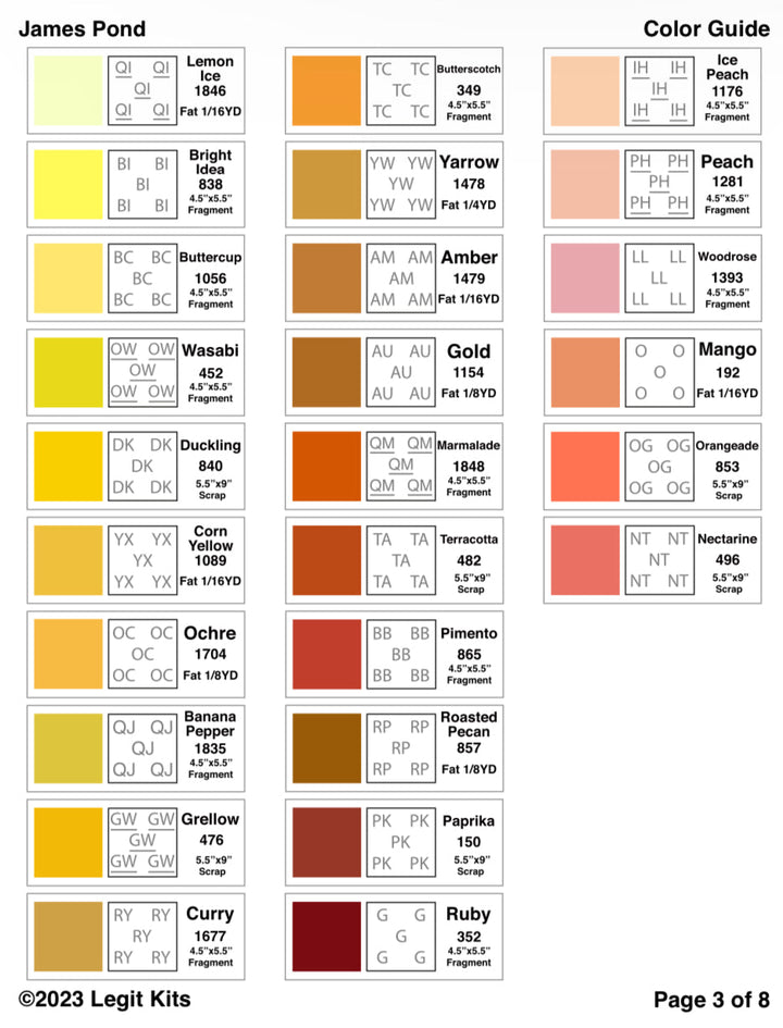 James Pond Pattern