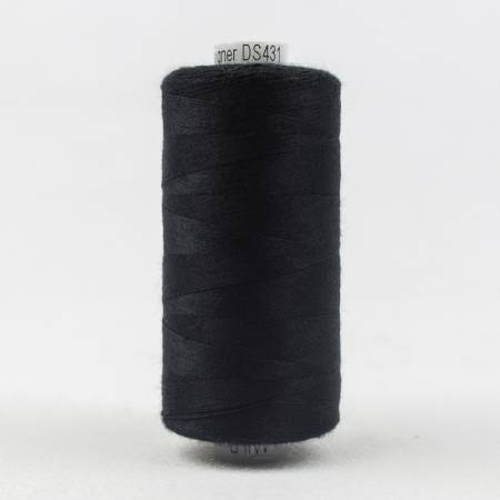 Designer All Purpose Polyester 40wt 1000m Black - DS-431