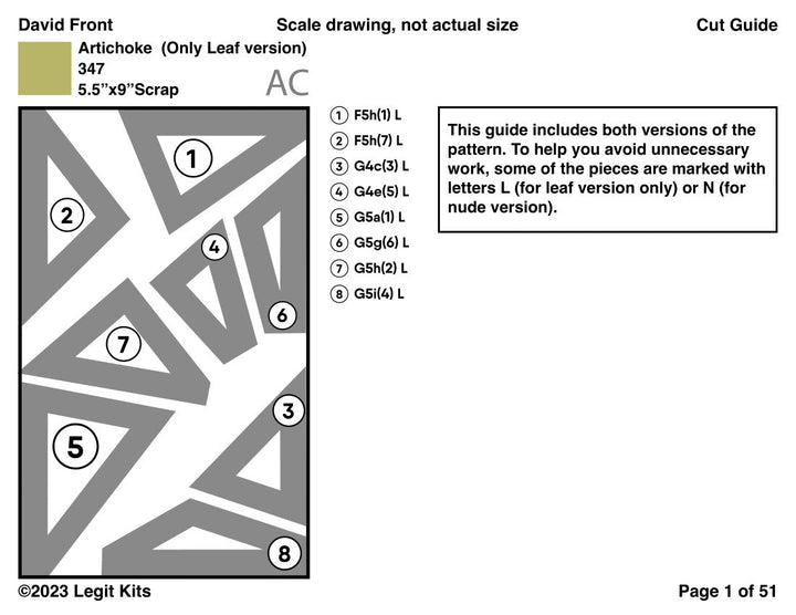 David Front Quilt Kit