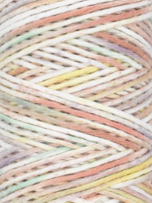 Yarn with shades of yellow, tan, brown, and white