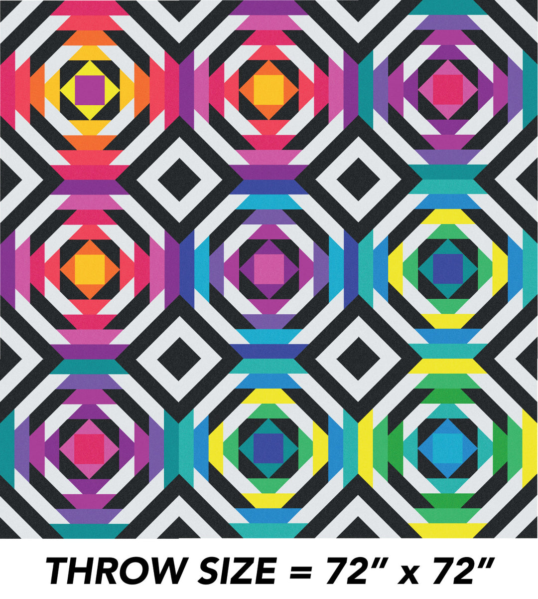 Libs Elliot's Electric Pineapple Quilt Kit