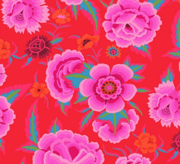 Embroidered Shawl Magenta- PWGP106.MAGENTA
