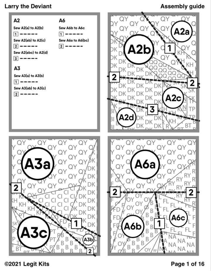 Larry the Deviant Quilt Kit