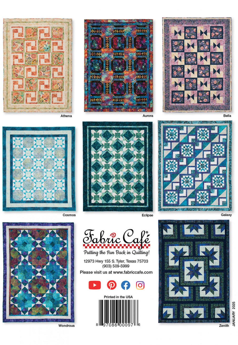 8 of the quilt designs in the book