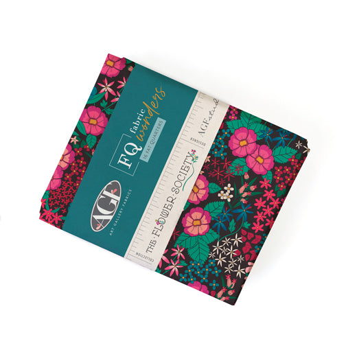 Fat quarter bundle with darker floral fabric