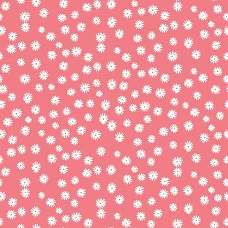 Flower Garden Daisies Coral - C11903R-CORAL