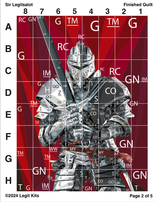 Sir Legitsalot Quilt Kit