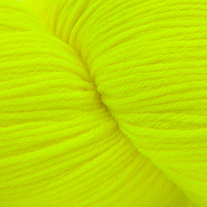 Close-up of bright yellow yarn