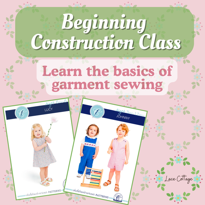 Lace Cottage Beginning Construction Class - March 22 - Collierville