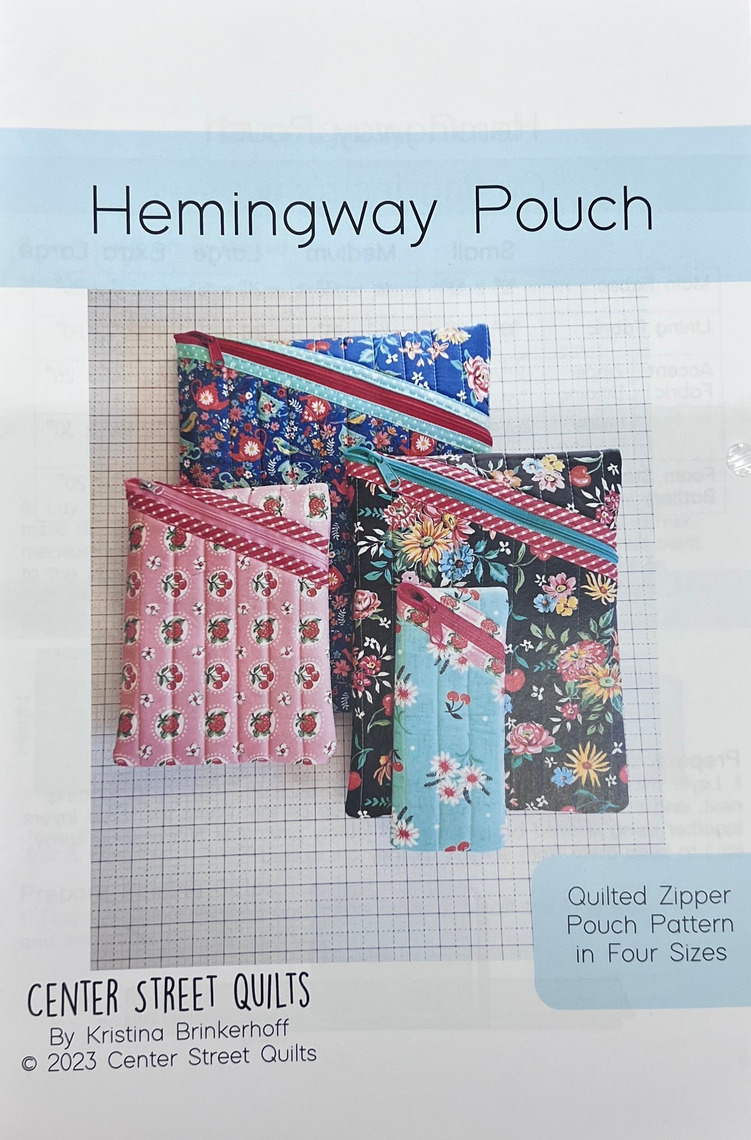 Heming Pouch Hemingway Pouch Pattern – The Sewing House, Inc