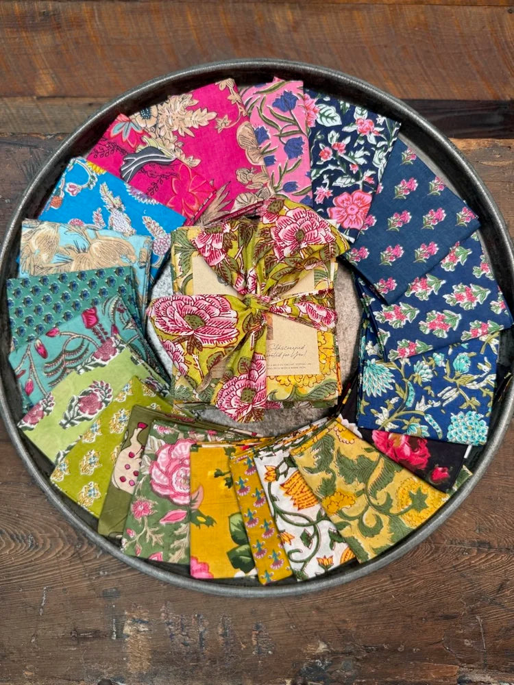 Amy Butler - Camellia - Hand Printed Fabric Bundle - 173