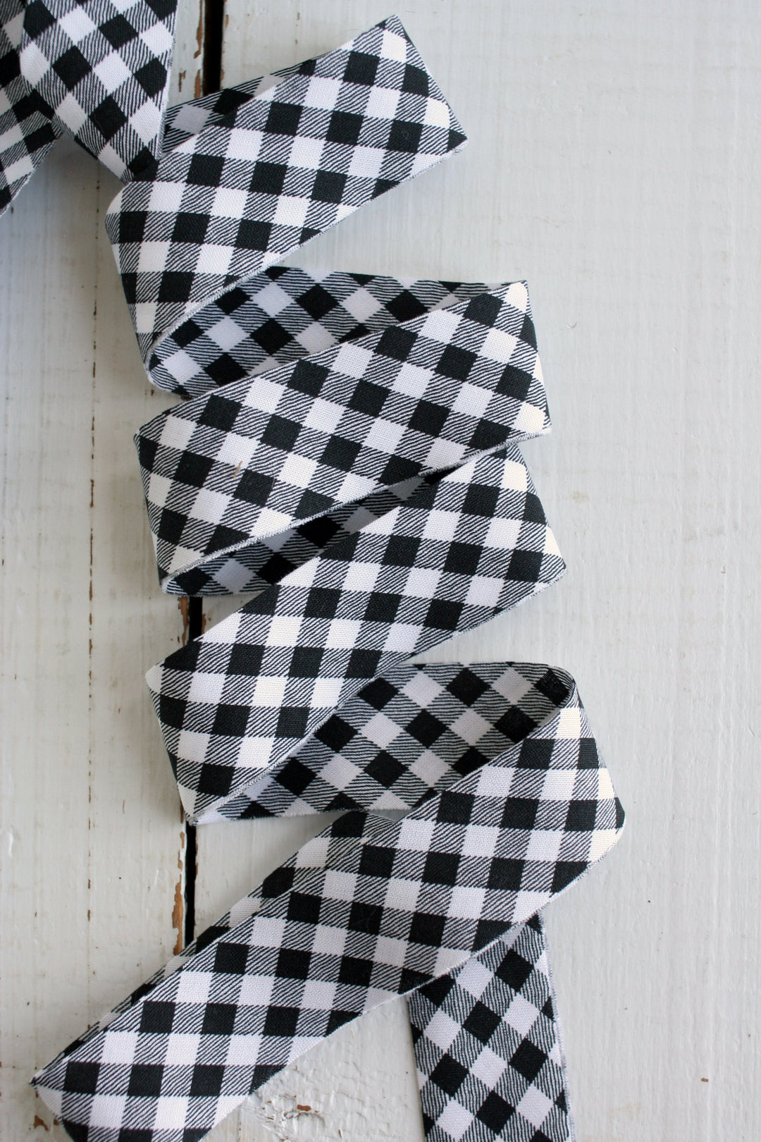 Black and White Gingham Plaid