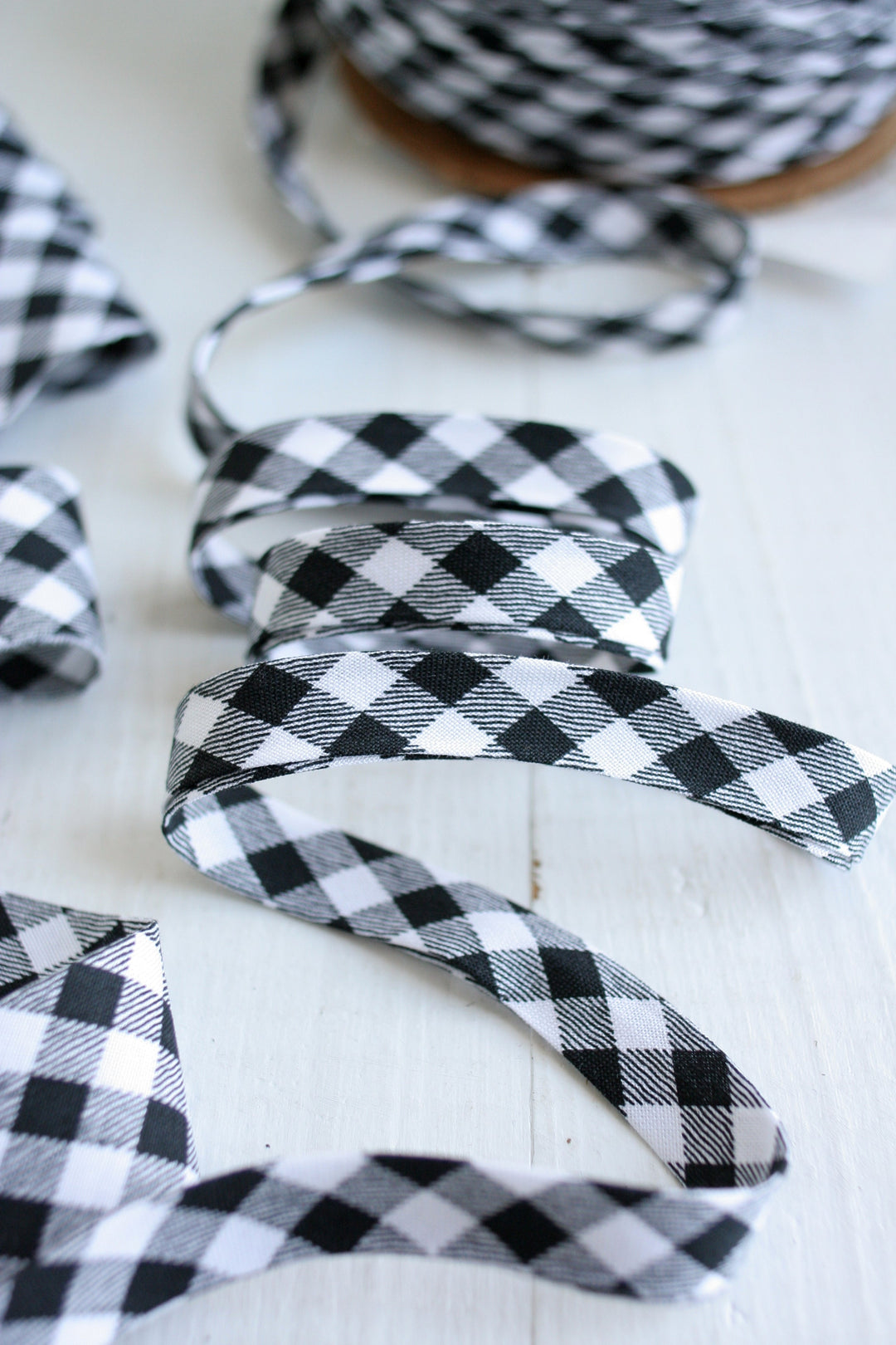 Black and White Gingham Plaid