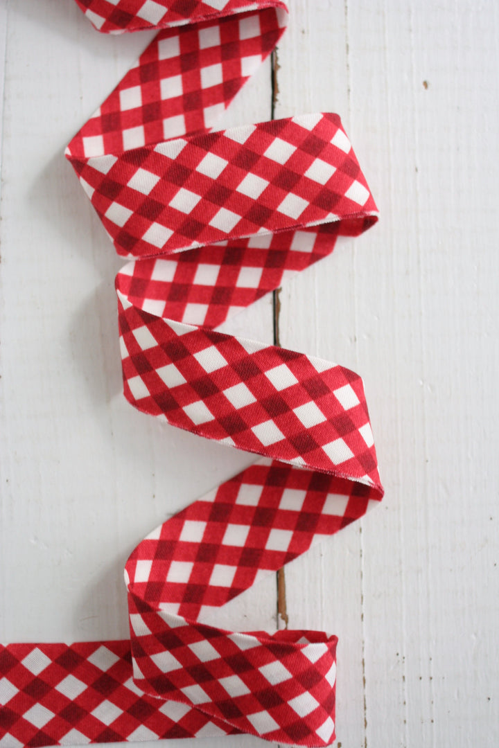 Charming Christmas Gingham Red