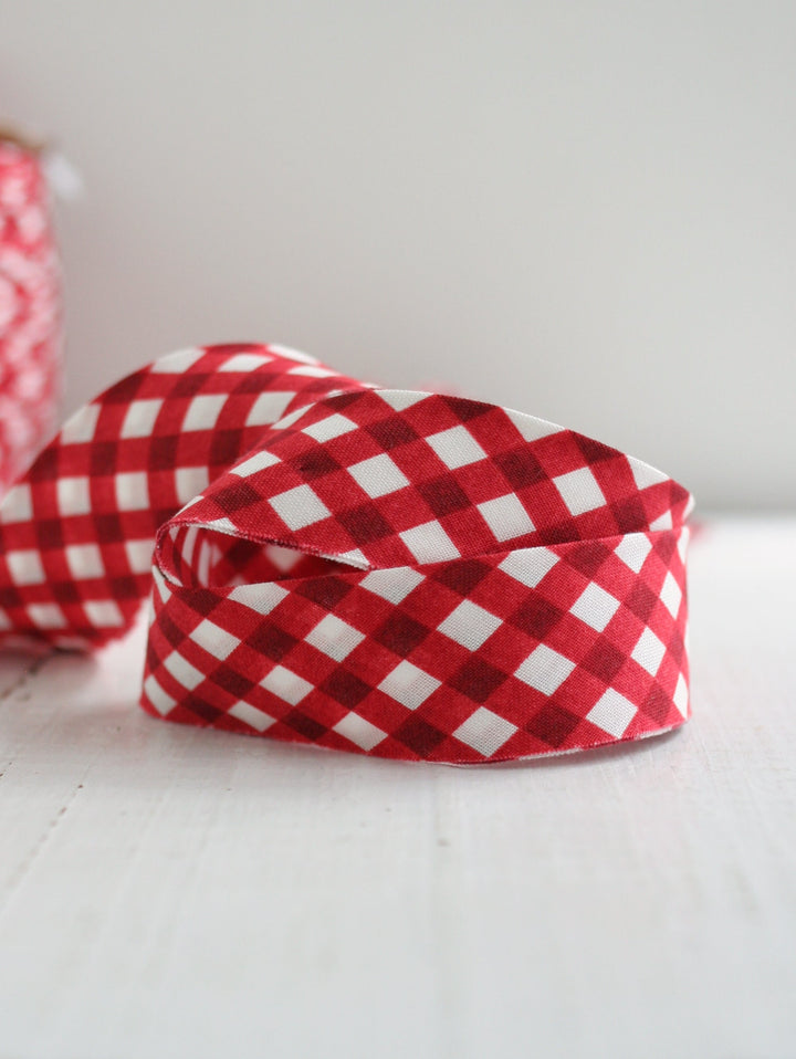 Charming Christmas Gingham Red
