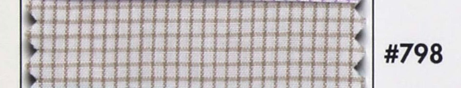 Textured fabric swatch with a checkered pattern and number #798 on a white background